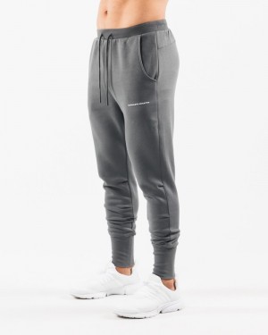 Alphalete Academy Club Uomo Pantaloni Jogger Grigie | 14SNMHZYT