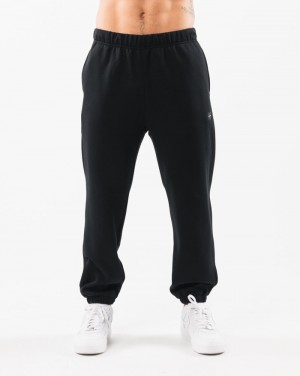 Alphalete Academy Relaxed Uomo Pantaloni Jogger Nere | 08CYBIATN