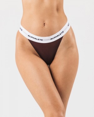 Alphalete Acute Donna Biancheria Intima Bordeaux | 69DZOJUIB