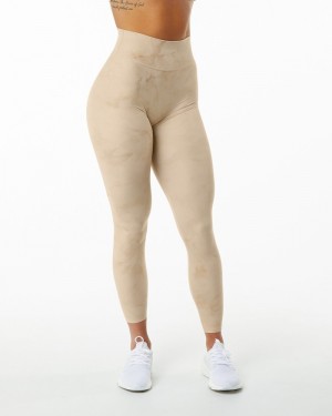 Alphalete Alphalux Wonder 27" Donna Leggings Beige | 76AFYZBJT