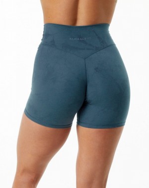 Alphalete Alphalux Wonder 6" Donna Pantaloncini Blu | 57AZYJXGT