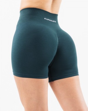 Alphalete Amplify 4.5" Donna Pantaloncini Blu Marino | 98QPVCAOX