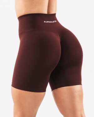 Alphalete Amplify 6.5” Donna Pantaloncini Bordeaux | 50PRXQHSA