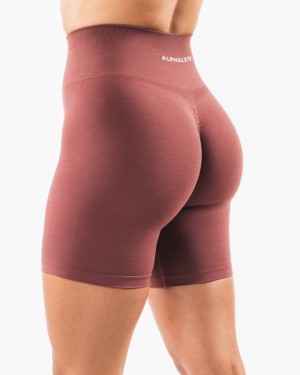 Alphalete Amplify 6.5” Donna Pantaloncini Bordeaux | 63IUWLEDS