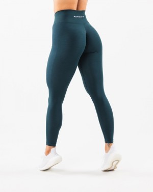 Alphalete Amplify Donna Leggings Blu Marino | 51FHKRXPU