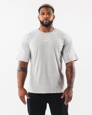 Alphalete Brushed Crest Uomo Camicie Grigie | 37MXDOEZG