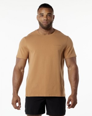 Alphalete Classiche Uomo Camicie Rosse | 61ZXLCAQN