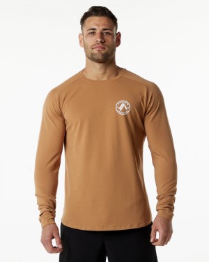 Alphalete Dynasty LS Uomo Camicie Rosse | 60DIBLMFN