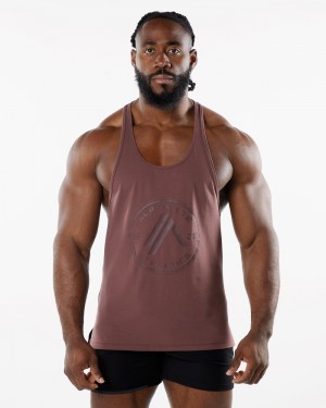 Alphalete Dynasty Stringer Uomo Canotta Bordeaux | 91PWTJDGX