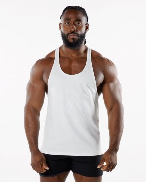 Alphalete Dynasty Stringer Uomo Canotta Bianche | 76HPJUMYT