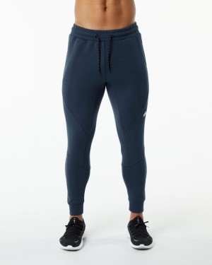 Alphalete ELMTS Cuffed Uomo Pantaloni Jogger Blu Marino | 93VWOKDJS
