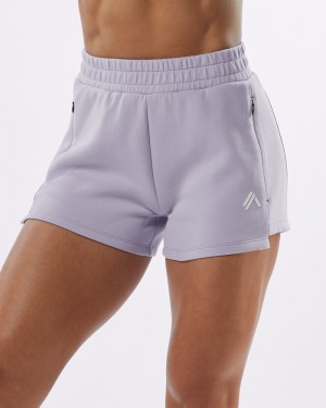 Alphalete ELMTS Ginnastica 3.5" Donna Pantaloncini Viola | 95EUNCTLQ