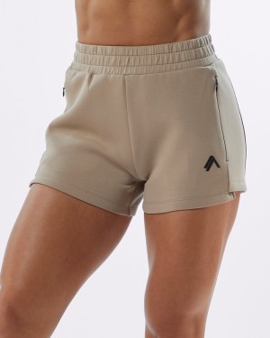 Alphalete ELMTS Ginnastica 3.5" Donna Pantaloncini Marroni | 79WZTAHNR