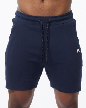 Alphalete ELMTS Ginnastica 6" Uomo Pantaloncini Blu Marino | 35TPRESKL