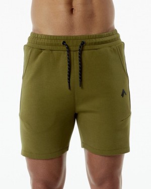 Alphalete ELMTS Ginnastica 6" Uomo Pantaloncini Verdi | 90OYAKGVW