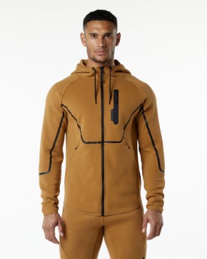 Alphalete ELMTS Ginnastica Uomo Giacche Arancioni | 27VSPCJQB