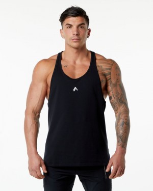 Alphalete Emblem Stringer Uomo Canotta Nere | 63UQXAHVD
