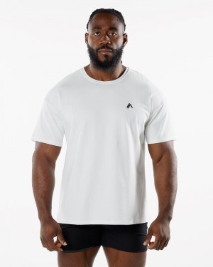 Alphalete Emblem Uomo Camicie Bianche | 54TPOBZIM