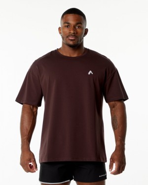 Alphalete Emblem Uomo Camicie Bordeaux | 04IYSHOED