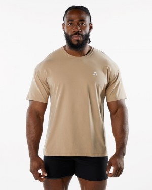 Alphalete Emblem Uomo Camicie Grigie Marroni | 85AMLNXJI