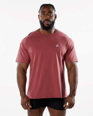 Alphalete Emblem Uomo Camicie Rosa | 06YAUGEWL