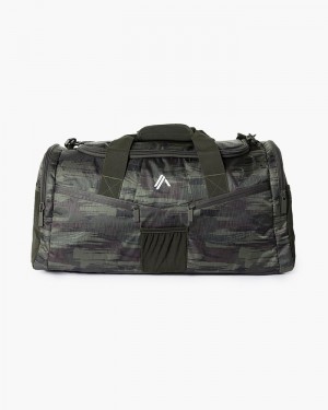 Alphalete Essential Duffel Uomo Borse Verde Oliva Camouflage | 45DHCONQV