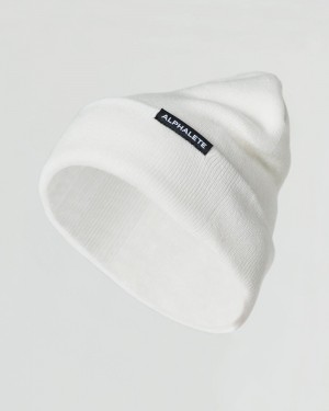 Alphalete Essential Foldover Uomo Berretti Bianche | 12QRXFZNU