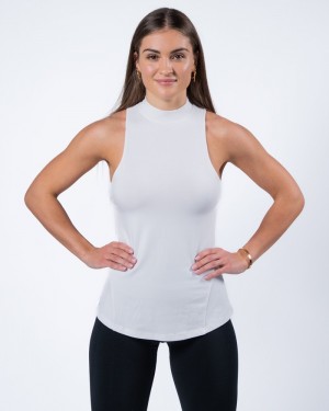 Alphalete Evo Donna Canotta Bianche | 79NZOFUPQ