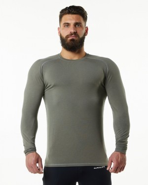 Alphalete Evo Epaulette Uomo Camicie Grigie | 34UDIRYEA