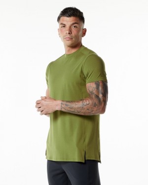 Alphalete Evo Uomo Camicie Verdi | 41HNUIZMW