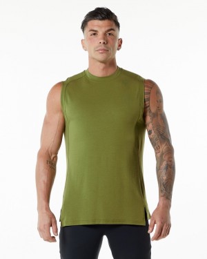 Alphalete Evo Uomo Canotta Verdi | 14RYKIJSD