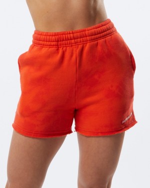 Alphalete HCTS 3.5" Donna Pantaloncini Rosse | 72EUJHOAF