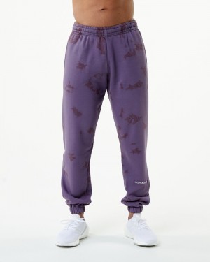Alphalete HCTS Uomo Pantaloni Jogger Viola | 64BFOCTMK