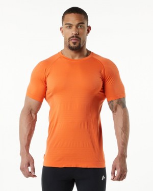 Alphalete Hero Uomo Camicie Arancioni | 43ZARXCSP