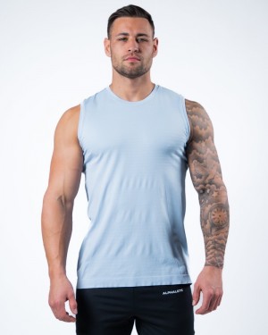 Alphalete Hero Uomo Canotta Blu | 02AZMCPFS