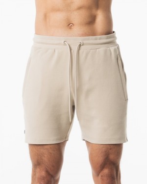 Alphalete Identity 6” Uomo Pantaloncini Beige | 61XCWFRPT
