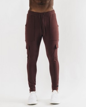 Alphalete Identity Cargo Uomo Pantaloni Jogger Bordeaux | 27ZSQRTCU
