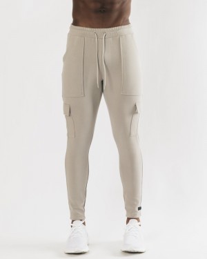 Alphalete Identity Cargo Uomo Pantaloni Jogger Grigie | 18KRIHJEP