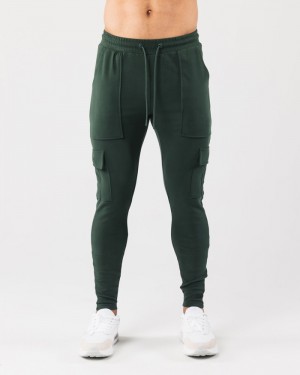 Alphalete Identity Cargo Uomo Pantaloni Jogger Verdi | 01EDWHRUL