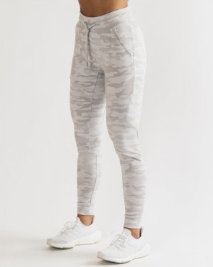 Alphalete Identity Donna Pantaloni Jogger Argento Camouflage | 97IRDSKQB