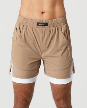 Alphalete Infinity Speed 5.5" Uomo Pantaloncini Grigie | 68SBPKATD