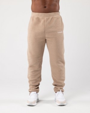 Alphalete King Uomo Pantaloni Jogger Beige | 36ZRIMDTL