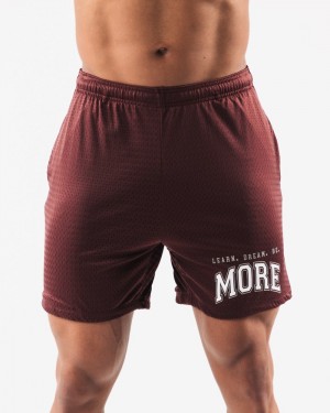 Alphalete LDB More Mesh 6” Uomo Pantaloncini Bordeaux | 85WMHPUJX