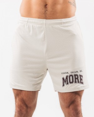 Alphalete LDB More Mesh 6" Uomo Pantaloncini Bianche | 56ZSIKHTJ