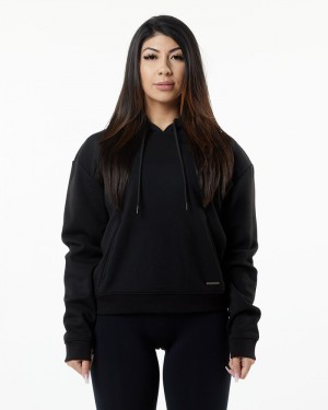 Alphalete Monarch Donna Felpa Con Cappuccio Nere | 67BITGLFR