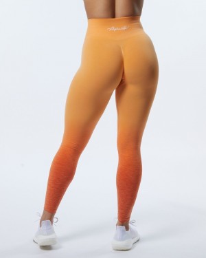 Alphalete Ombre Amplify Donna Leggings Arancioni | 38NWBPJTA