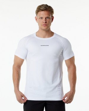 Alphalete Ozone Uomo Camicie Bianche | 73EHSMWIR