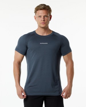 Alphalete Ozone Uomo Camicie Grigie Scuro | 76HNTFGOY