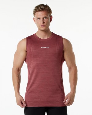Alphalete Ozone Uomo Canotta Rosse | 71KEXCYVU