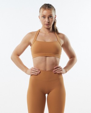 Alphalete Pulse Balance Donna Reggiseni Marroni | 75UIWMHER